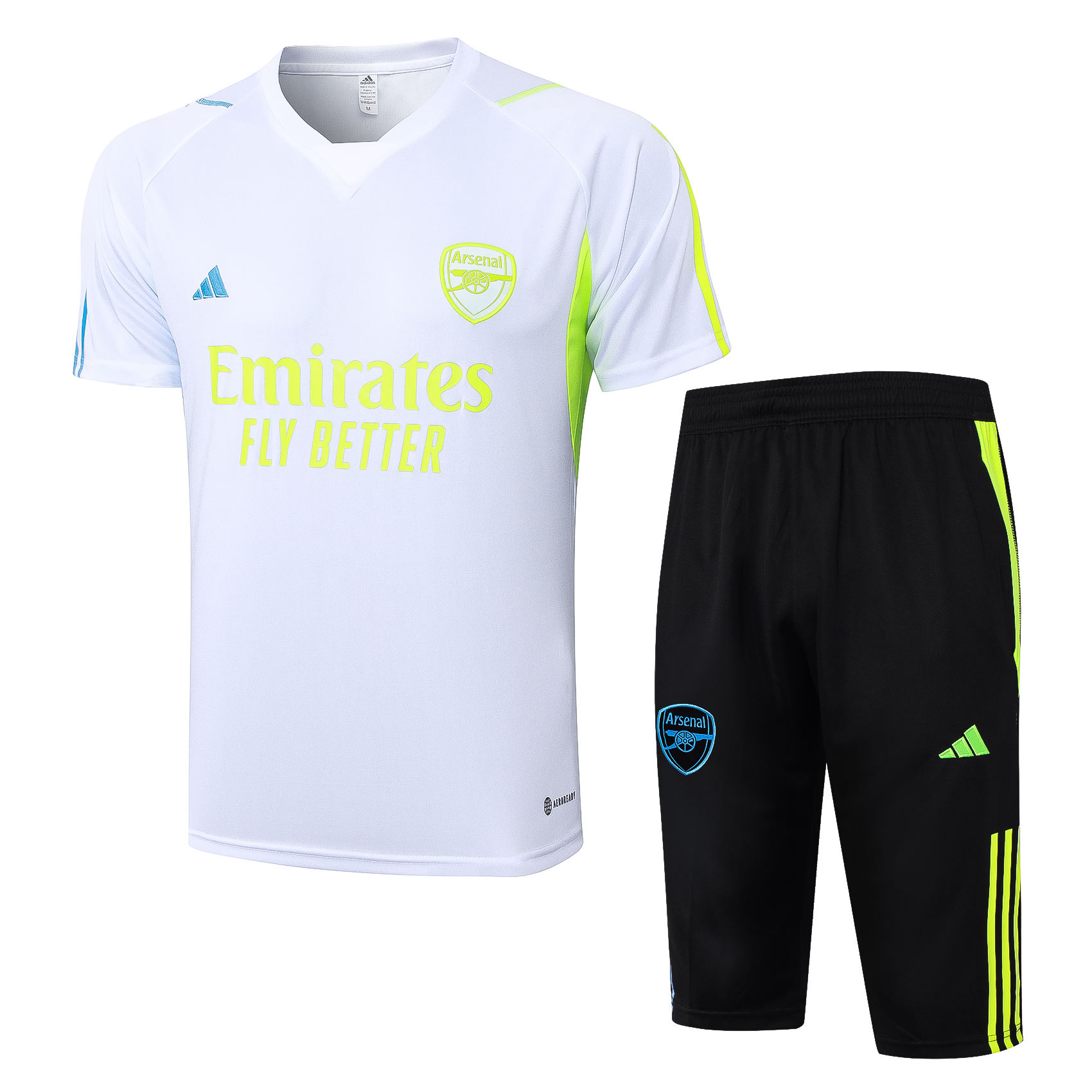 Mens Arsenal Short Training Suit White 2023/24
