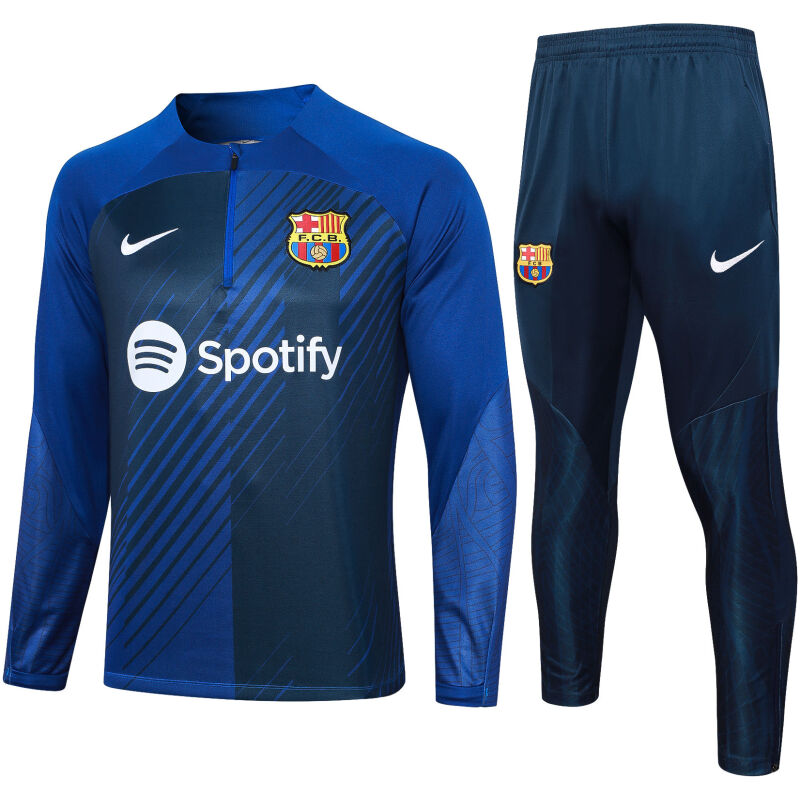 Mens Barcelona Training Suit Blue 2023/24