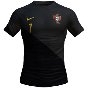 Mens Portugal Special Edition Black Jersey 2024