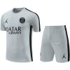 Mens PSG x Jordan Short Training Suit Grey 2023/24