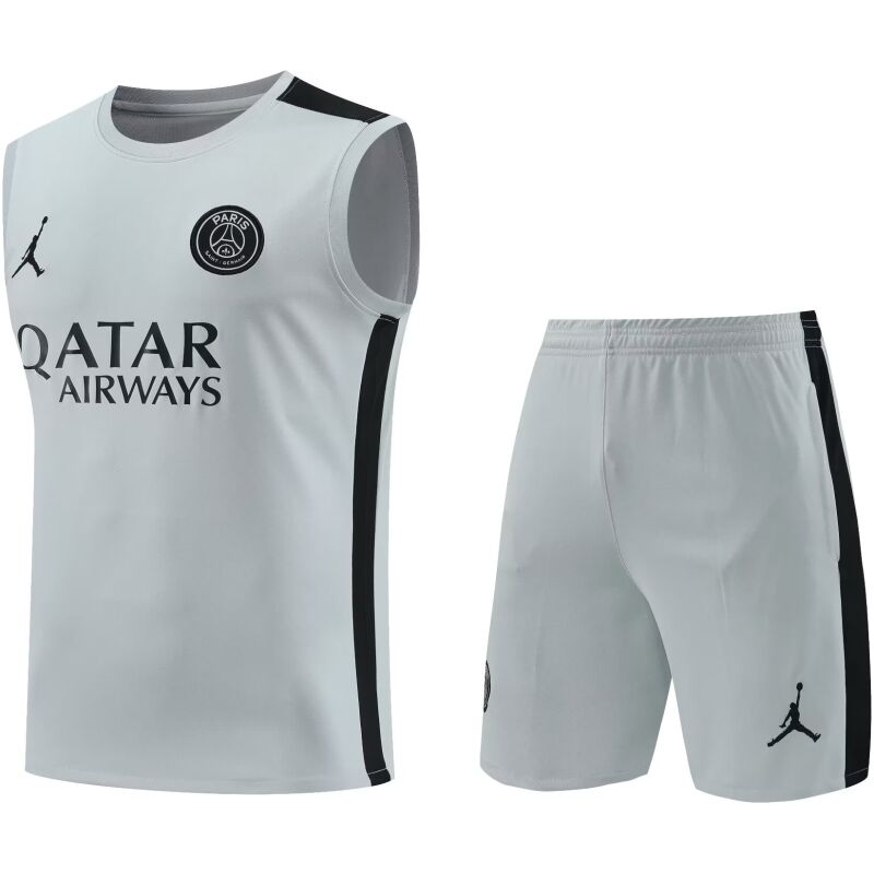 Mens PSG x Jordan Singlet Suit Grey 2023/24