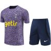 Mens Tottenham Hotspur Short Training Suit Purple 2023/24
