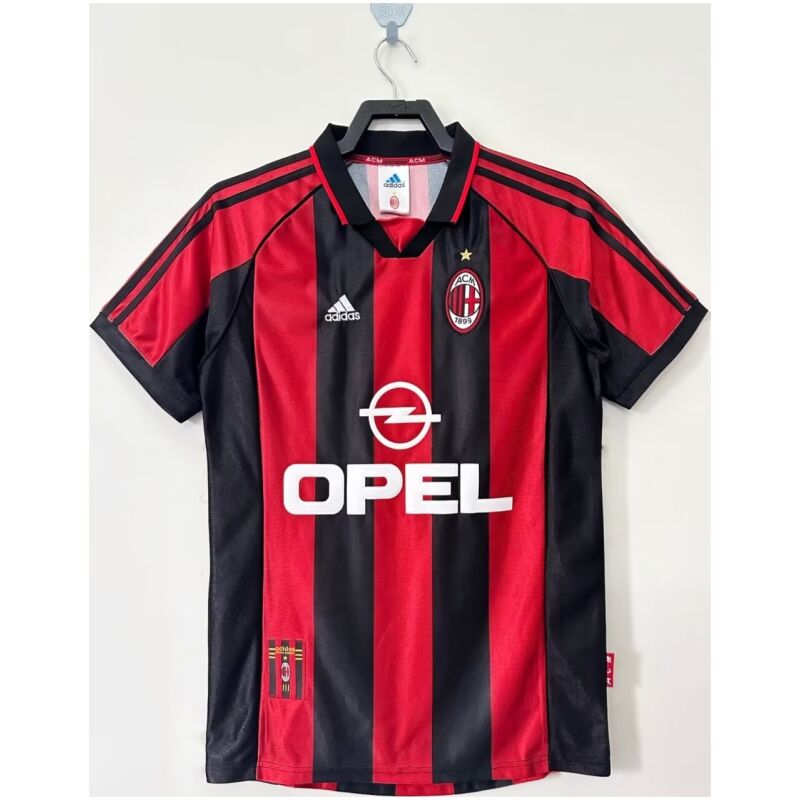 Mens AC Milan Retro Home Jersey 1998/99