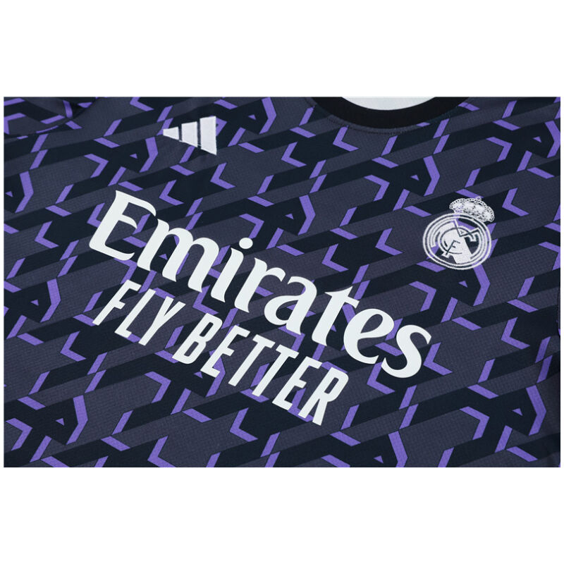 Mens Real Madrid Short Training Suit Purple 2023/24