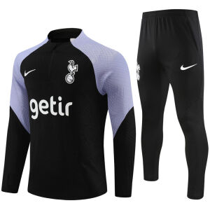 Mens Tottenham Hotspur Training Suit Black 2023/24