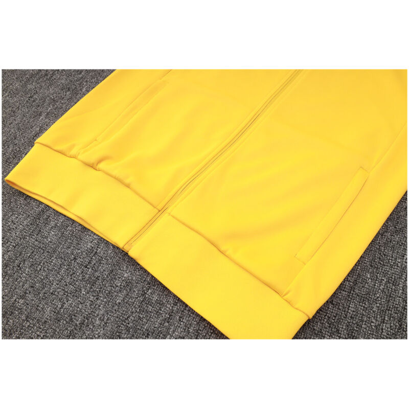 Mens Real Madrid Jacket + Pants Training Suit Yellow 2023/24