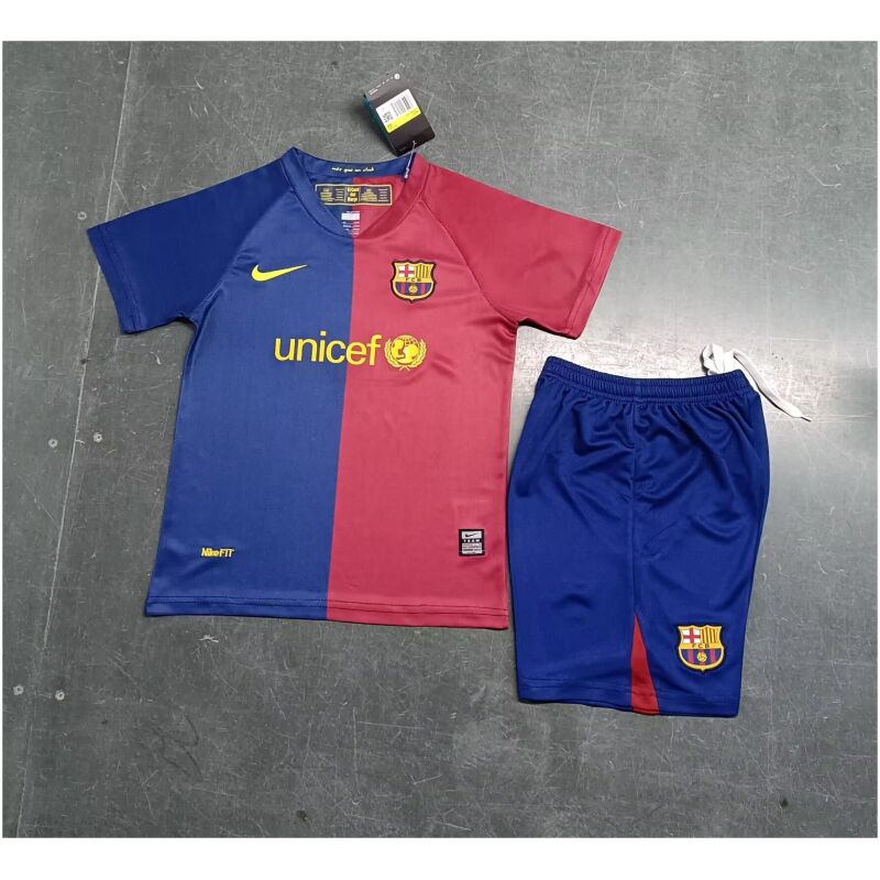 Kids Retro Barcelona Home Jersey 2008/09