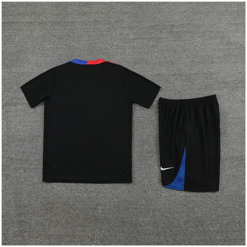 Mens Barcelona Short Training Suit Black 2024/25