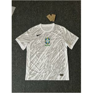 Mens Brazil Goalkeeper White Jersey 2024