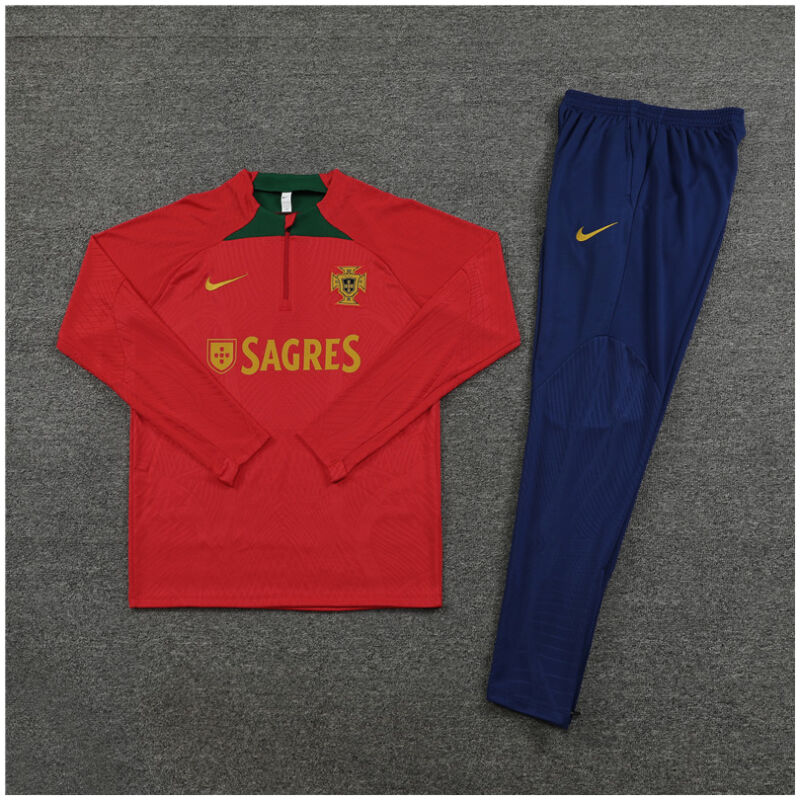 Mens Portugal Training Suit Red 2024