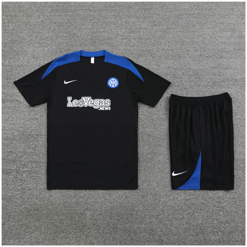 Kids Inter Milan Short Training Suit Black 2024/25