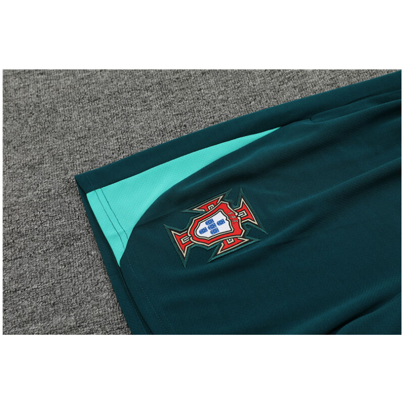 Mens Portugal Short Training Suit Green 2024