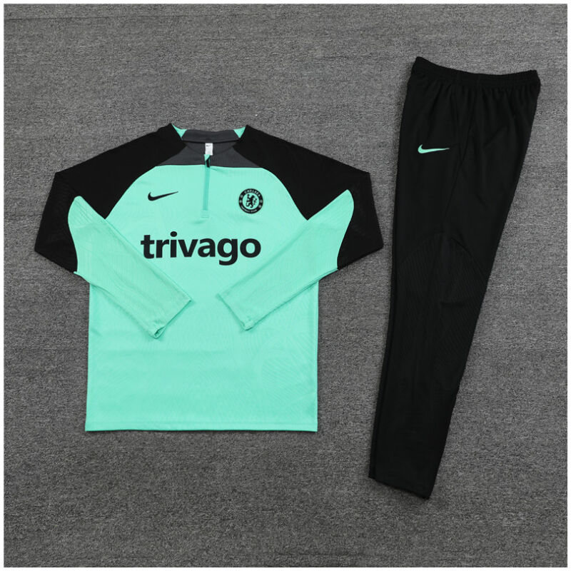 Kids Chelsea Training Suit Green 2023/24