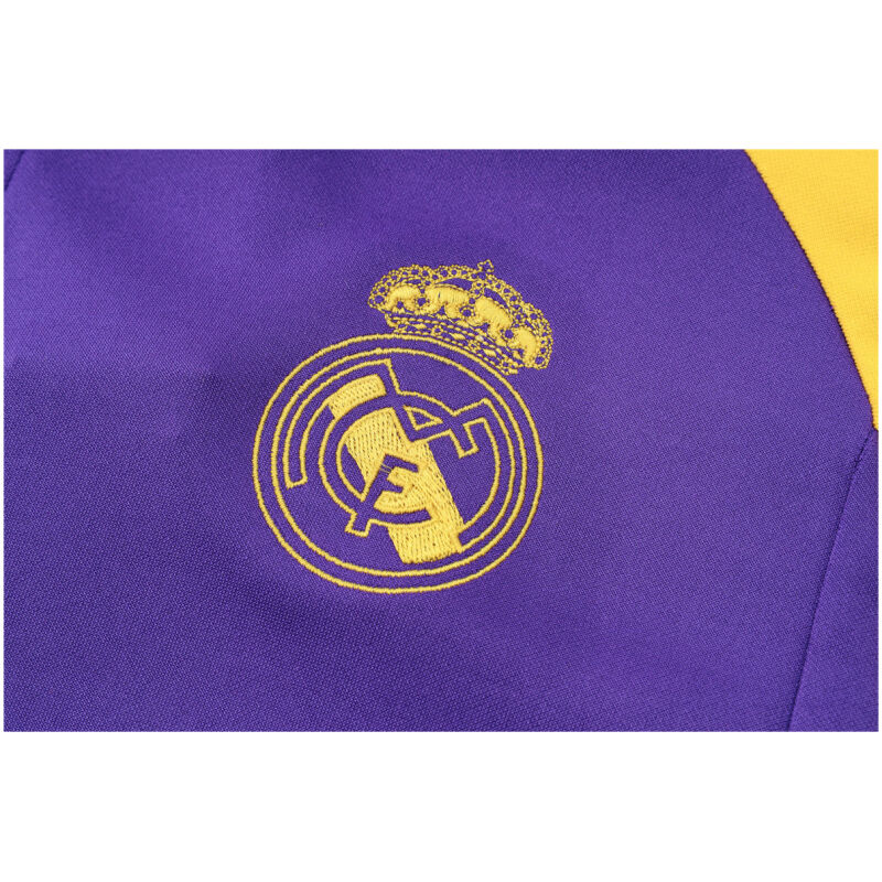 Mens Real Madrid Jacket + Pants Training Suit Purple 2023/24