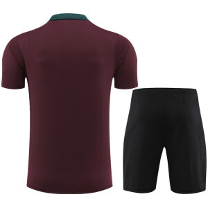 Mens PSG Short Training Suit Burgundy 2024/25