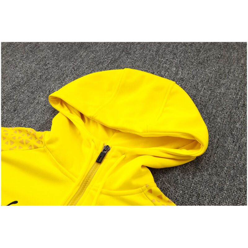 Mens Borussia Dortmund Hoodie Sweatshirt + Pants Training Suit Yellow 2023/24