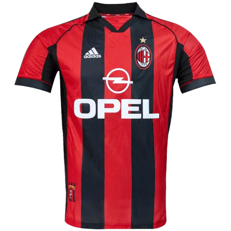 Mens AC Milan Retro Home Jersey 1998/99