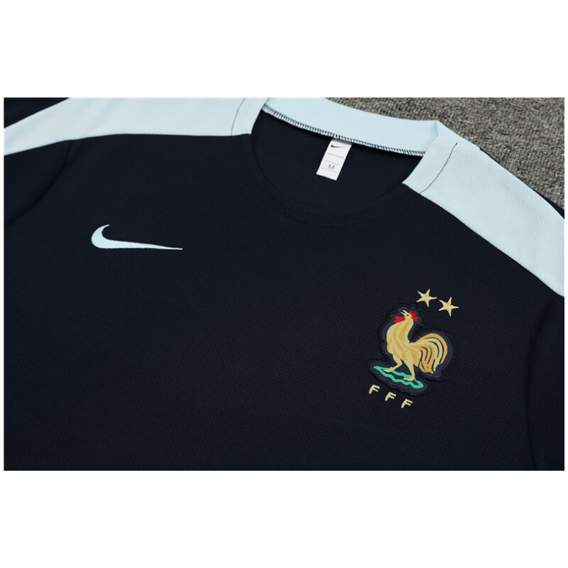 Mens France Short Training Suit Royal 2024