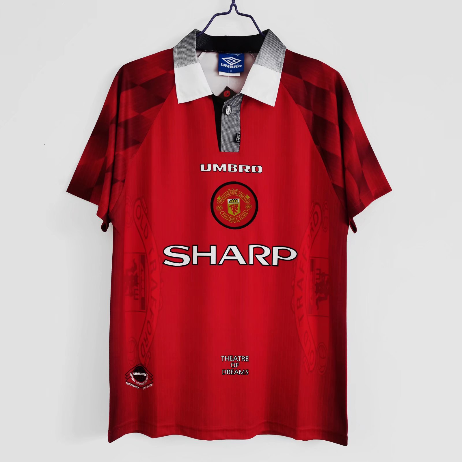 Mens Manchester United Retro Home Jersey 1996/97
