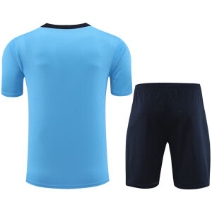 Mens Chelsea Short Training Suit Light Blue 2024/25