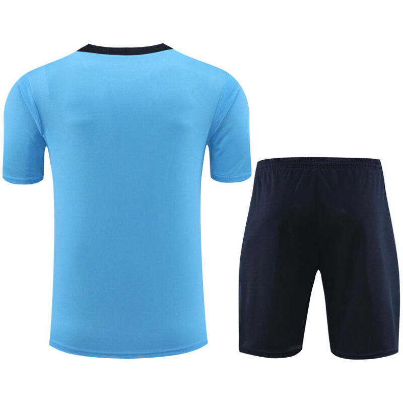 Mens Chelsea Short Training Suit Light Blue 2024/25