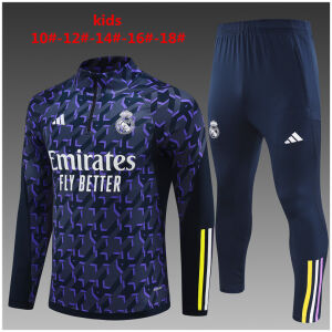 Kids Real Madrid Training Suit Purple 2023/24