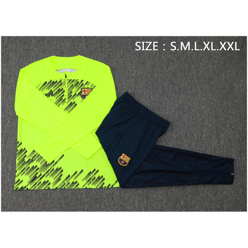 Mens Barcelona Training Suit Yellow 2023/24