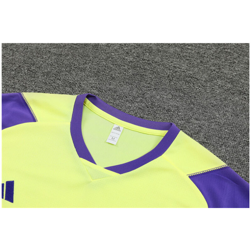 Mens Real Madrid Short Training Suit Yellow 2023/24