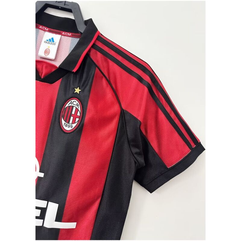 Mens AC Milan Retro Home Jersey 1998/99