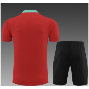 Kids Portugal Short Training Suit Red 2024