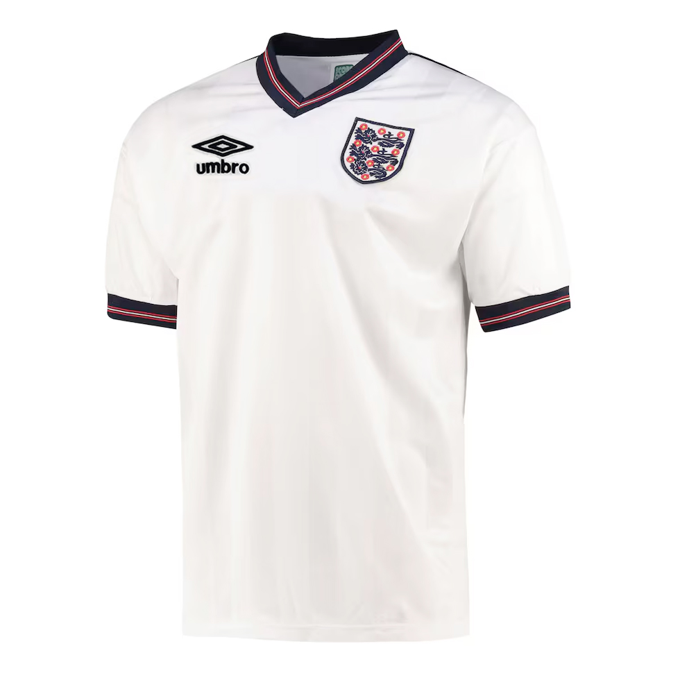 Mens England Retro Home Jersey 1984/87