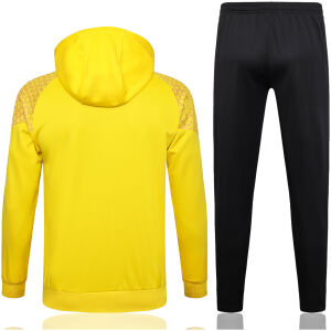 Mens Borussia Dortmund Hoodie Sweatshirt + Pants Training Suit Yellow 2023/24