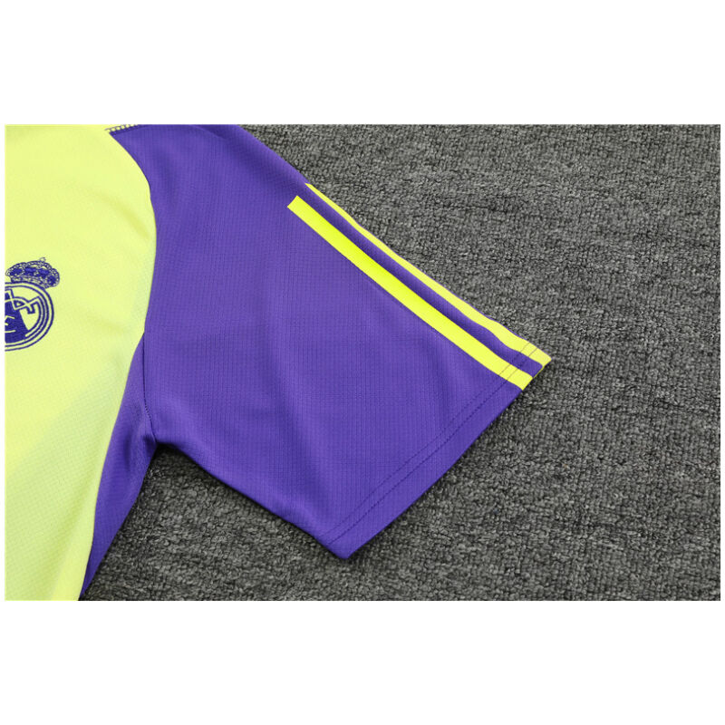 Mens Real Madrid Short Training Suit Yellow 2023/24