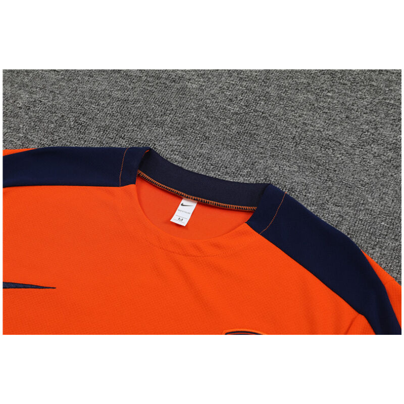 Mens Netherlands Short Training Suit Orange 2024
