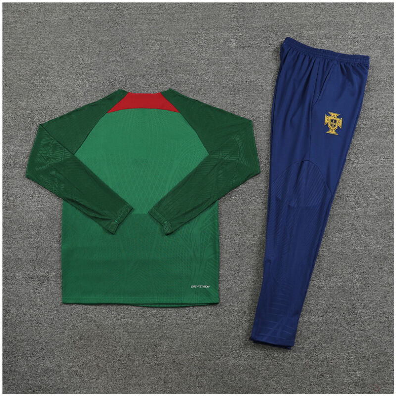Kids Portugal Training Suit Green 2024