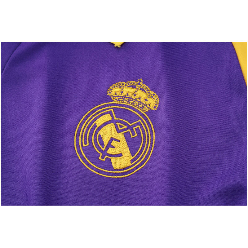 Mens Real Madrid Polo Shirt Purple 2023/24