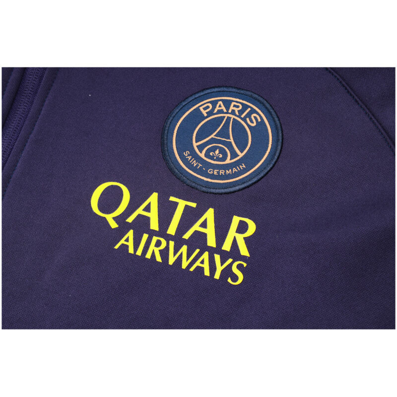 Mens PSG Hoodie Jacket + Pants Training Suit Dark Purple 2023/24