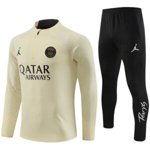 Mens PSG x Jordan Training Suit Beige 2023/24