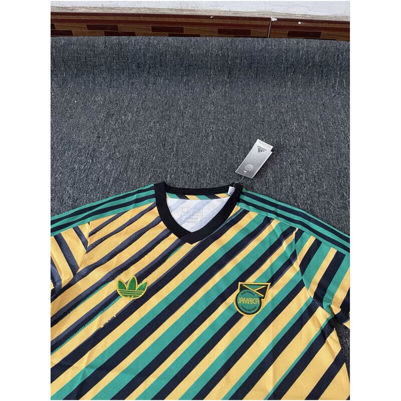 Mens Jamaica Adicolor 3-Stripes Tee Jersey Pure Cotton 3-Color 2024