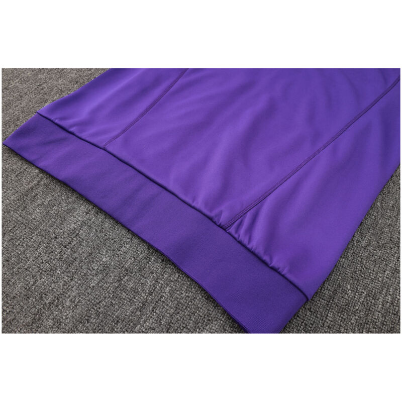 Mens Real Madrid Jacket + Pants Training Suit Purple 2023/24