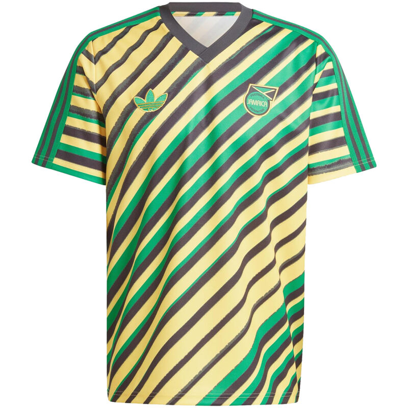 Mens Jamaica Adicolor 3-Stripes Tee Jersey Pure Cotton 3-Color 2024
