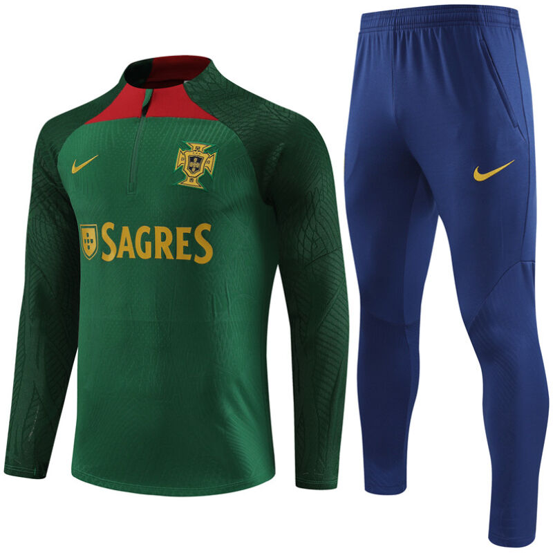 Mens Portugal Training Suit Green 2024