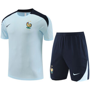 Mens France Short Training Suit Blueish 2024
