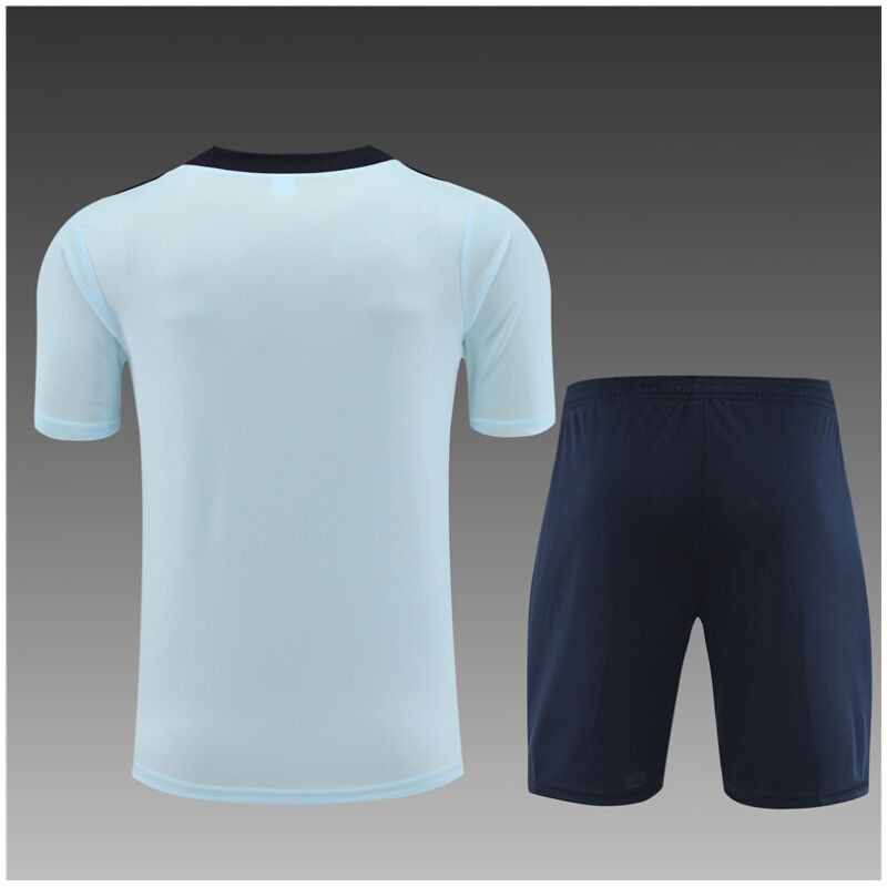 Kids France Short Training Suit Light Blue 2024