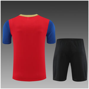 Kids Barcelona Short Training Suit Red 2024/25