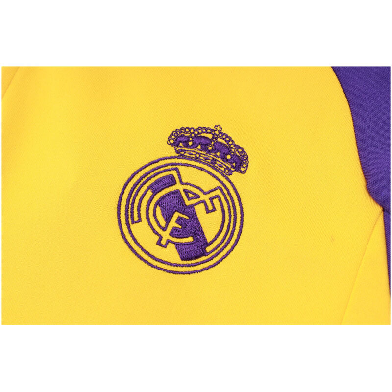 Mens Real Madrid Jacket + Pants Training Suit Yellow 2023/24