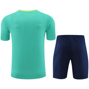 Mens Brazil Short Training Suit Green 2024