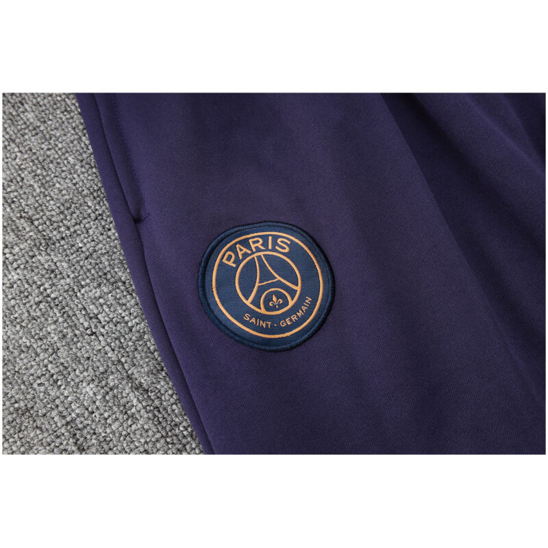 Mens PSG Hoodie Jacket + Pants Training Suit Dark Purple 2023/24
