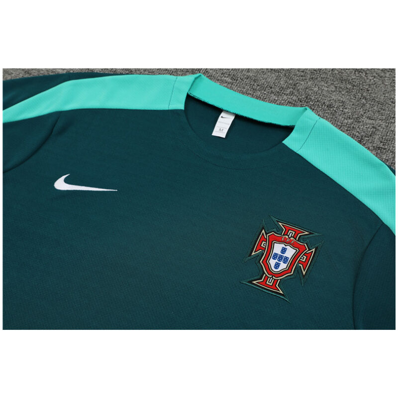 Mens Portugal Short Training Suit Green 2024