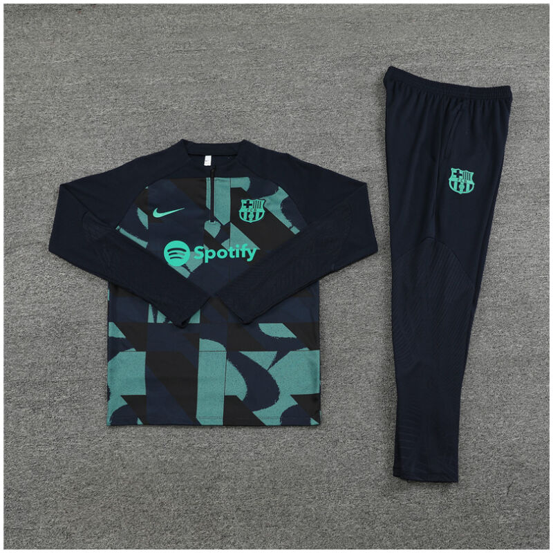 Mens Barcelona Training Suit Royal – Green 2023/24